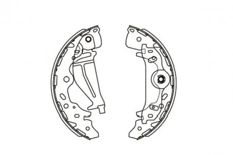 Колодки тормозные барабанные KAVO KBS-3405