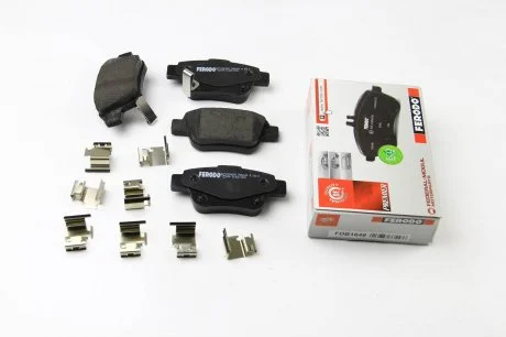Комплект гальмівних колодок з 4 шт. дисків FERODO FDB1649