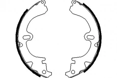 Тормозные колодки барабанные KAVO BS-9903 (фото 1)
