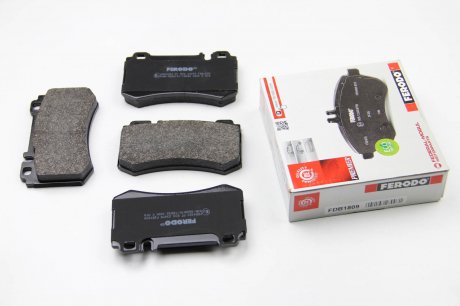 Комплект гальмівних колодок задн, MERCEDES CLK (A209), CLK (C209), CLS (C219), E T-MODEL (S211), E (W211), E (W212), S (C215), S (C216), S (W220, V220), S (W221, V221), SL (R230) 2.5-6.3 03.99- FERODO FDB1809