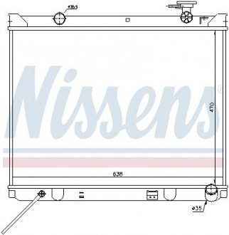 Радиатор системы охлаждения NISSENS 66766