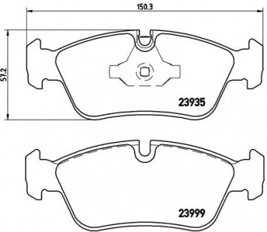 Гальмівні колодки дискові BM BREMBO P06035