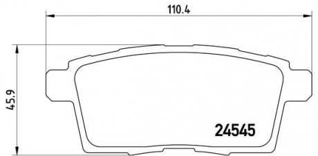 Тормозные колодки дисковые BREMBO P49041 (фото 1)