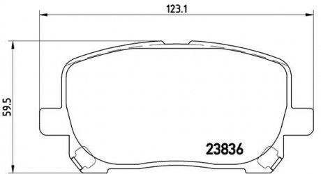 Гальмівні колодки дискові BM BREMBO P83061 (фото 1)