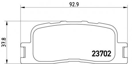 Тормозные колодки дисковые BREMBO P83088