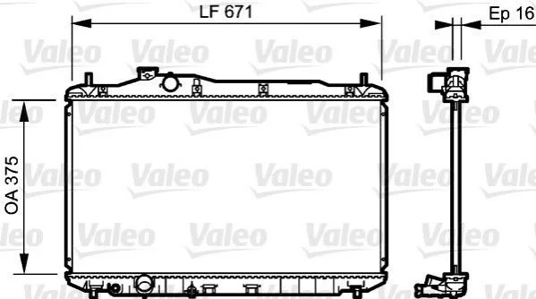 Радиатор системы охлаждения VALEO Valeo 735243 (фото 1)