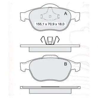 Гальмівні колодки дискові INTELLI DAFMI D231E