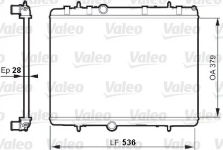 Радиатор системы охлаждения Valeo 735608