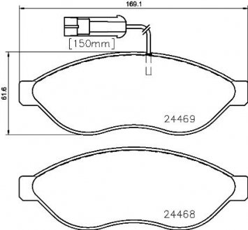 Гальмівні колодки дискові BM BREMBO P23143 (фото 1)