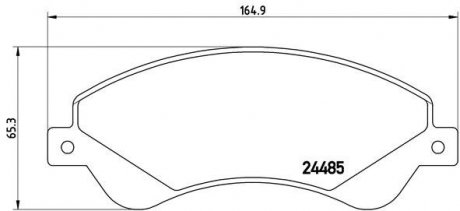 Гальмівні колодки дискові P24 065 BREMBO P24065 (фото 1)