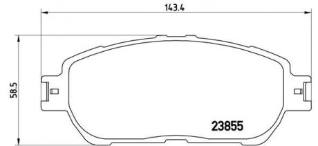 Гальмівні колодки дискові BM BREMBO P83105