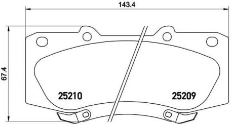 Гальмівні колодки дискові BM BREMBO P83140