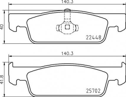 Гальмівні колодки дискові P68 069 BREMBO P68069