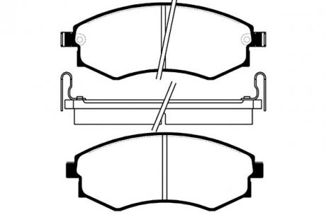 Тормозные колодки дисковые KAVO BP-3003 (фото 1)