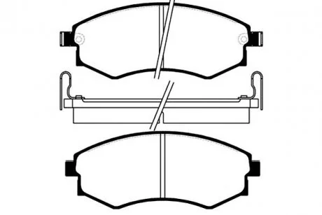 Тормозные колодки дисковые KAVO BP-3003 (фото 1)