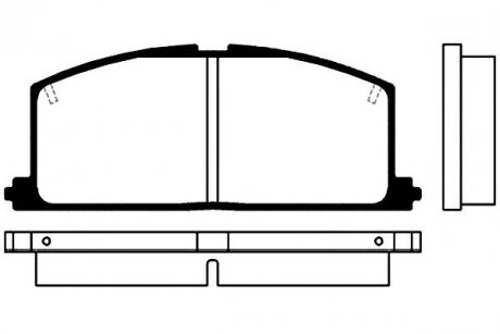 Тормозные колодки дисковые KAVO BP-9005 (фото 1)