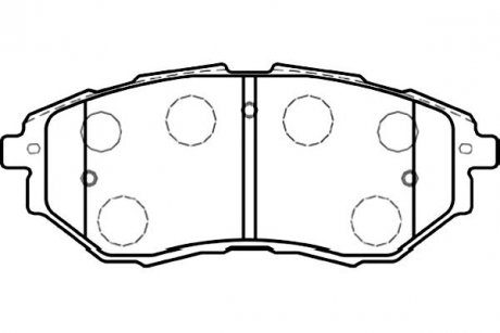 Тормозные колодки дисковые KAVO BP-8020 (фото 1)