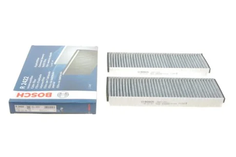 Фільтр салону Audi A6 2.0/2.7TDI 04- (вугільний) (к-кт 2 шт.) BOSCH 1987432422