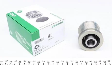 Шків генератора MB Sprinter 906/Vito (W639) CDI 06-, OM642 INA 535011110