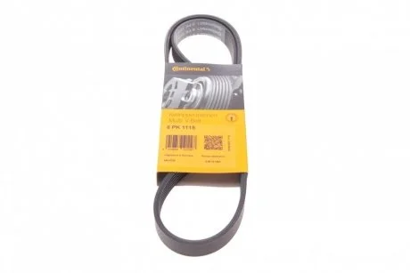 Ремінь генератора Skoda Octavia 1.8TSI 09-13/Honda Accord 2.0/2.2 93-98/Lada Priora/Kalina 07-18 Contitech 6PK1115