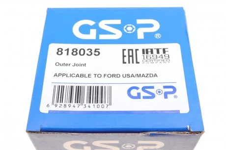 ШРУС зовнішній з пильником GSP 818035