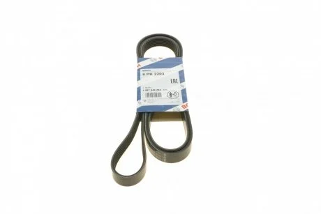 Ремінь генератора MB Sprinter OM611 (-AC) (6PK2203) BOSCH 1987946282
