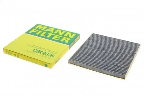 Фільтр салону Hyundai Accent/i40/Veloster 10-/Tucson 04-10/Kia Rio/Sportage/Carens 04- (вугільний) MANN CUK 2336