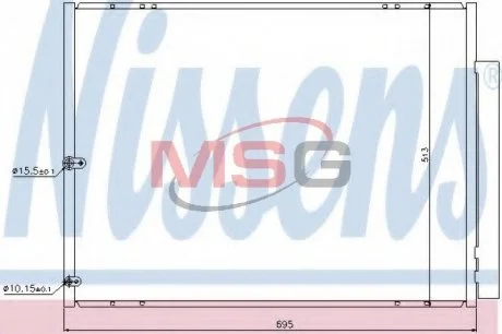 Конденсер LS RX 300[OE 88460-48040] NISSENS 940297