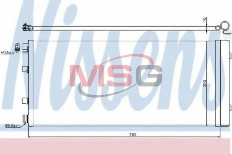 Радіатор кондиціонера NS NISSENS 940158