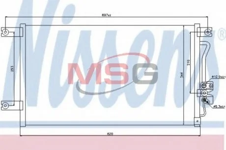 Радиатор кондиционера NISSENS 94790