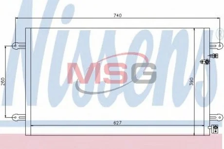 Радіатор кондиціонера NS NISSENS 94695