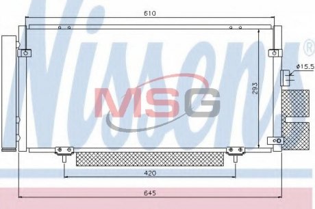 Радиатор кондиционера NISSENS 94885