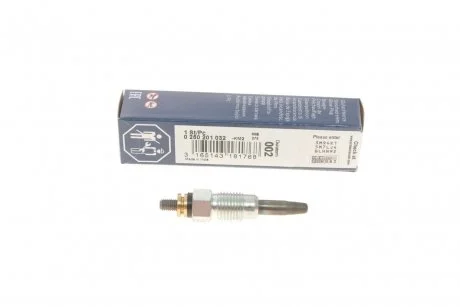 Свічка розжарювання VW/Audi 1.3-1.9-2.4D/TD (11V) BOSCH 0250201032