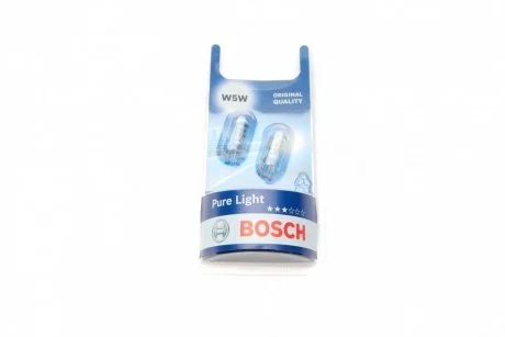 Лампа розжарювання W5W 12V 1 987 301 026 BOSCH 1987301026