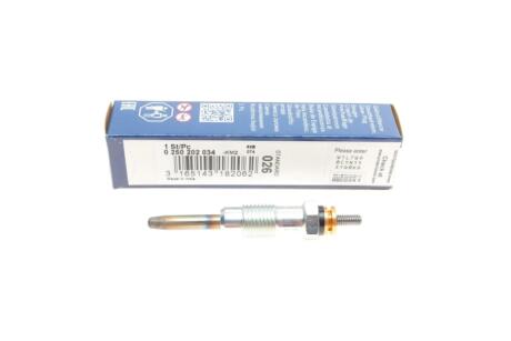 Свічка розжарювання MB 123 (OM617)/E-class (W124) (OM601) -95 BOSCH 0250202034