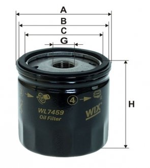 Фільтр масляний WIX WIX FILTERS WL7459