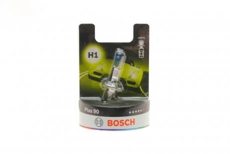 Лампочка Plus 90% галоген H1 (12 В, 55 Вт, тип гнізда: P14,5S) 1 987 301 076 BOSCH 1987301076