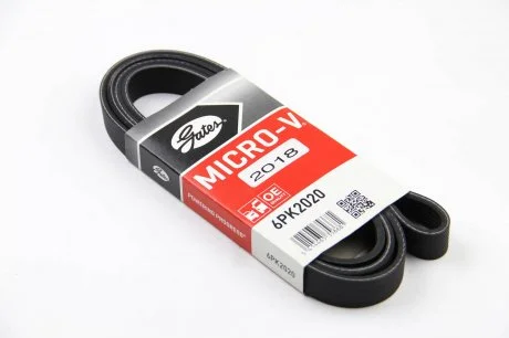 Ремінь генератора MB Vito OM601/602 (AC)/ M111 (PS) Gates 6PK2020