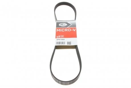 Ремень генератора Daewoo Lanos/Nexia 1.6 95- Gates 5PK1005