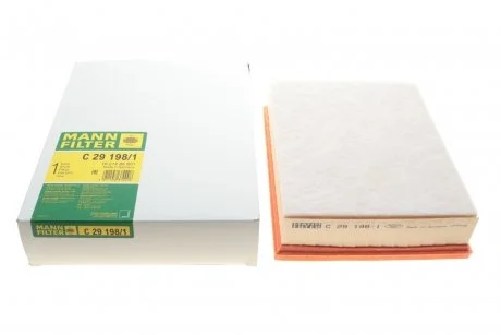 Фільтр повітряний VW T4 1.9TD/2.0/2.4D/SD/2.5/TDI/2.8/2.8 V6 95-03 MANN C 29 198/1