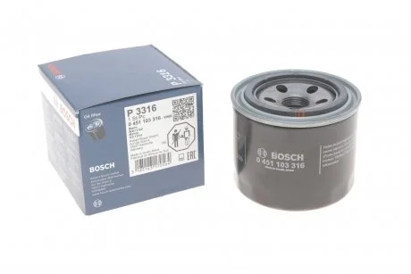 Фільтр масляний Mitsubishi Pajero 1.8-3.5 V6 94- BOSCH 0451103316