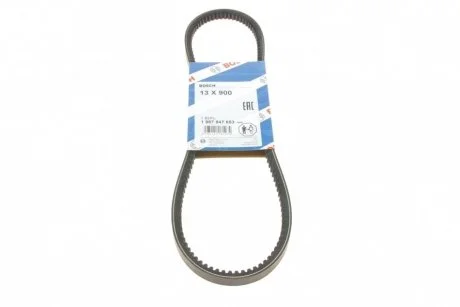 Ремінь генератора Mitsubushi L200 2.5D 01-15/Mazda 323/626 1.3-2.0 79-91 (13x900) BOSCH 1987947653