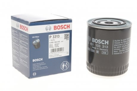 Фильтр масляный VW Passat/Audi A4/A6/A8 2.4-3.0 91-05 (h=114mm) BOSCH 0451103313 (фото 1)