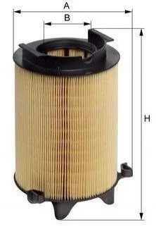 Фільтр повітряний Caddy III/Golf V/Passat B6/Octavia2.0SDI/1.6i (з передфільтром) MFILTER A 886/1 M-FILTER A886/1 (фото 1)