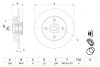 Диск тормозной (задний) Citroen C4/Peugeot 307 05- (249x9) (+ABS) (с подшипником) (d=25) BOSCH 0986479279 (фото 5)