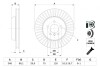 Диск тормозной (передний) BMW 5 (F10/F11)/6 (F06/F13) 09- (348x30) N47/N52/N53/N55/N57 BOSCH 0986479772 (фото 5)