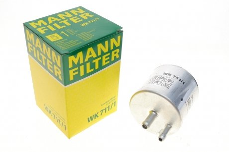 Фильтр топливный MB A-class (W168)/Vaneo (414) 1.4-2.1 97-05 (бензин) (M166) MANN WK 711/1 (фото 1)