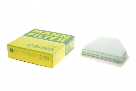 Фільтр повітряний Lexus ES 3.5 12-18/Toyota Rav4 2.0/2.4/3.5 05-13/Camry 3.5 V6 06-11/Avensis 2.0 08- MANN C 26 003