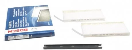 Фільтр салону Renault Kangoo 1.5 dCi 08- (к-кт 2 шт.) BOSCH 1987432078