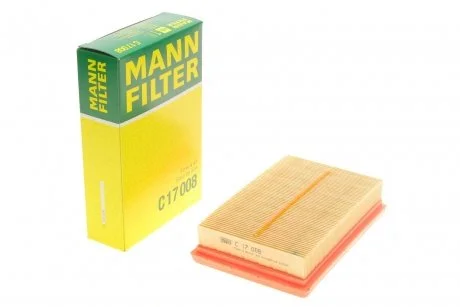 Фільтр повітряний Citroen C1/Peugeot 108/Toyota Aygo 1.0VTi/C-HR/Corolla/Prius/Yaris 1.5/1.8Hybr. 14- MANN C 17 008